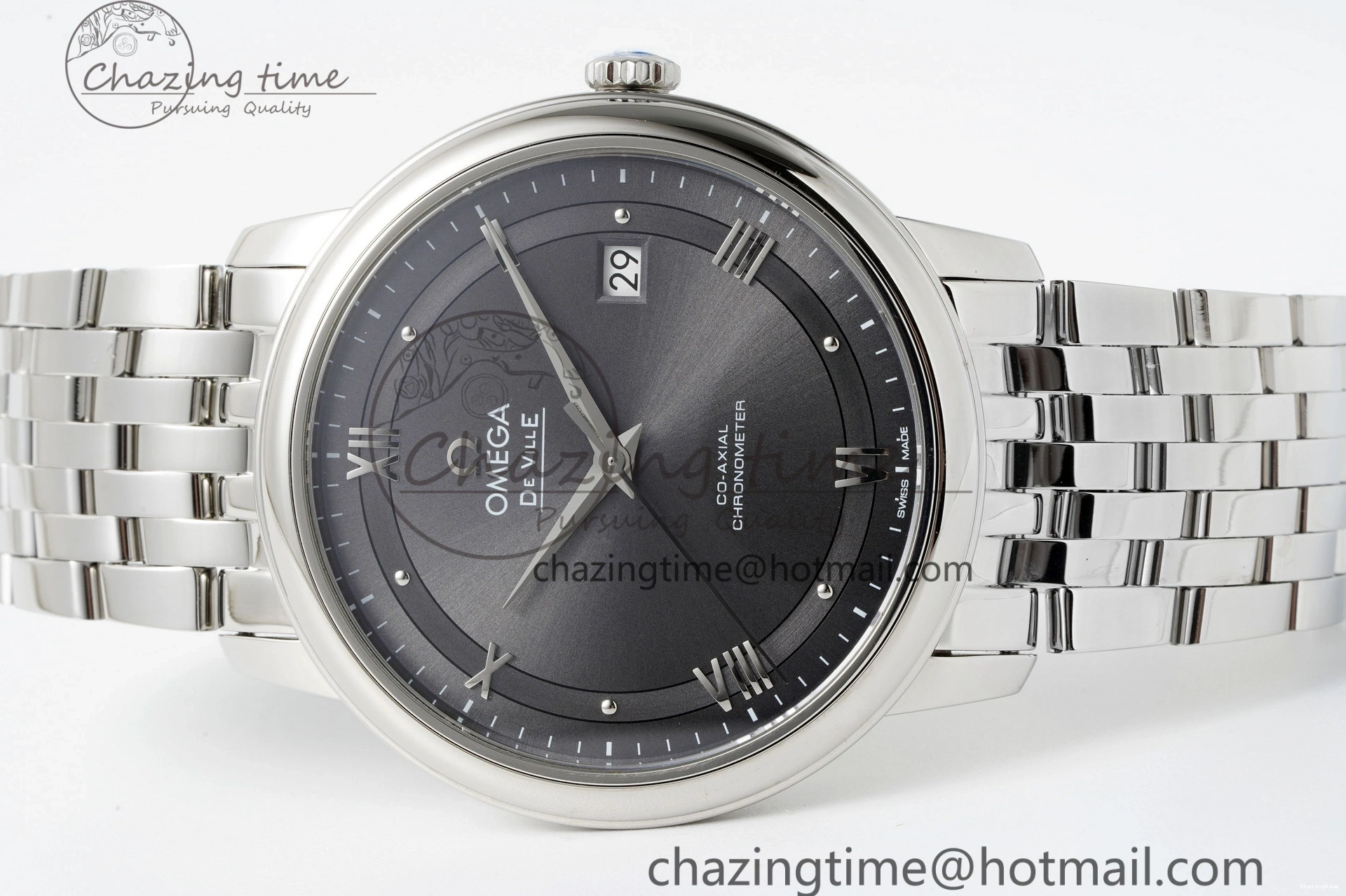 0218 Bold De Ville SS TWF 1:1 Best Edition Gray Dial on SS Bracelet MIYOTA 7840